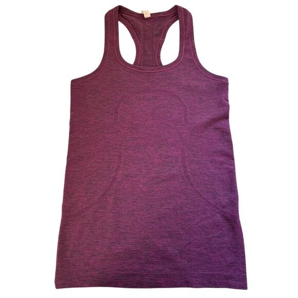 lululemon athletica Tops - Lululemon Purple Space Weave Racerback Lightweight Ventilated Tank Top 4 Small